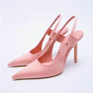 Damen Slingback-Pumps mit elegantem Spitzen-Design und modischem Riemensystem