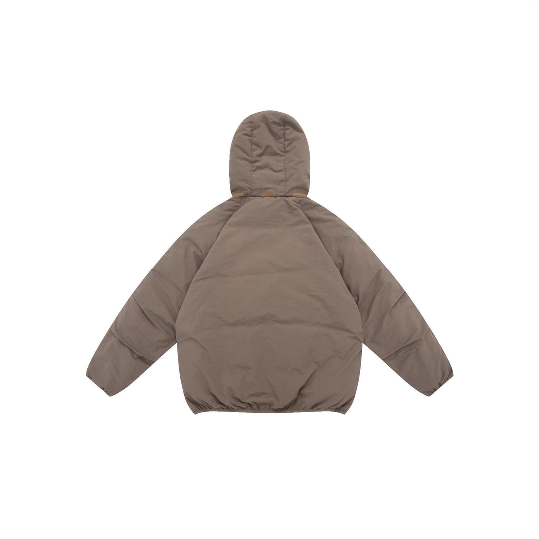Unisex Voluminöse Kapuzen‑Isolationsjacke im Boxy‑Schnitt mit verdeckten Reißverschlusstaschen Shop Nory