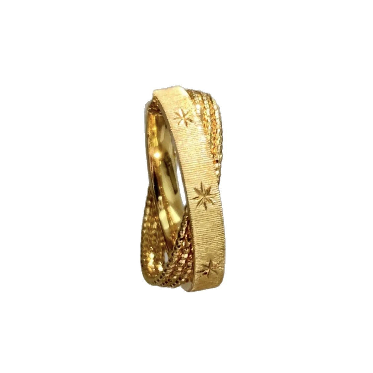 Damen Offener Ring mit elegantem Reliefdesign Shop Nory