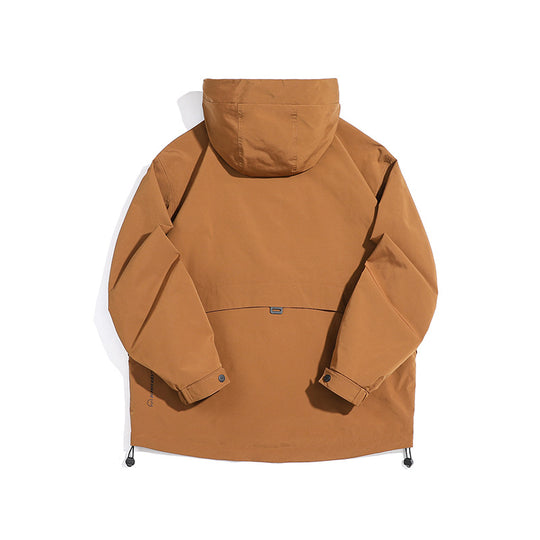 Unisex Technische Outdoorjacke im Boxy‑Cut mit Kapuze und vertikalen Brustreißverschlüssen Shop Nory