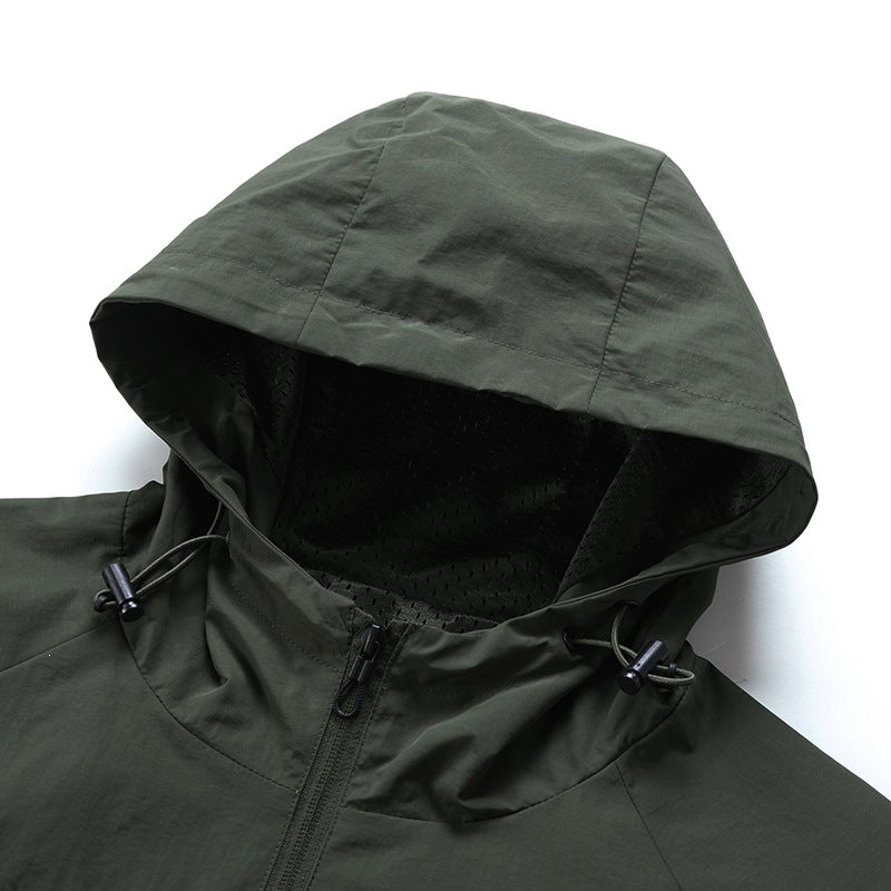 Herren Leichte Outdoorjacke mit Kapuze Shop Nory