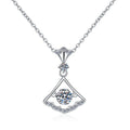 Damen elegante Anhänger-Halskette mit funkelndem Zirkonia Shop Nory