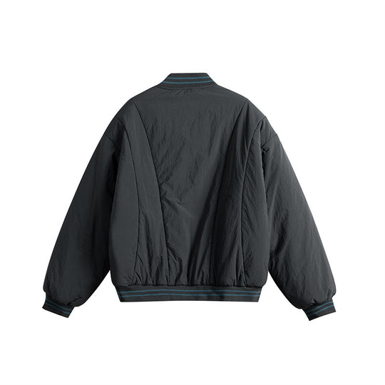 Herren Kurzboxy Windabweisende Nylon-Bomberjacke mit kontrastierten Rippbündchen und aufgesetzten Klappentaschen Shop Nory