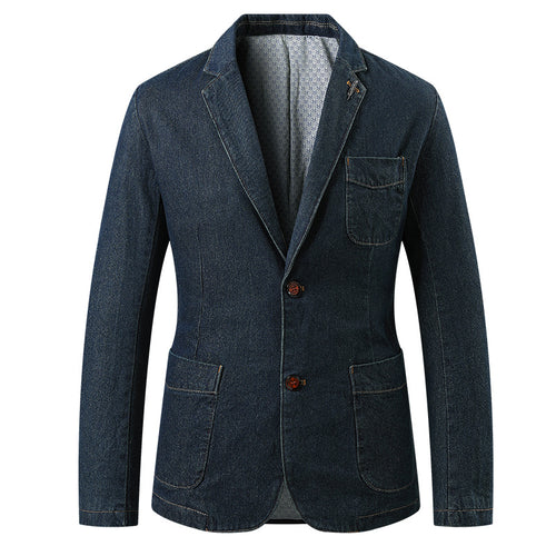 Herren Denim-Sakko mit legerer Schnittführung, aufgesetzten Taschen und feinem Innenfutter Shop Nory