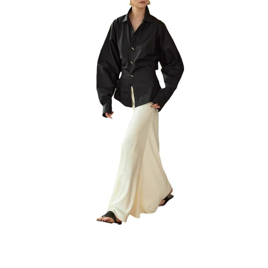 Damen Oversized Bluse mit ausgefallenem Schnitt Shop Nory