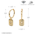 Damen Ohrhänger mit luxuriösem Zirkon-Anhänger aus hochwertigem 925 Sterlingsilber Shop Nory