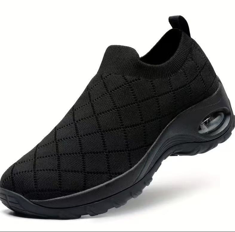 Damen Slip-On Strick-Sneaker mit Luftkissen und dämpfender Plateausohle Shop Nory