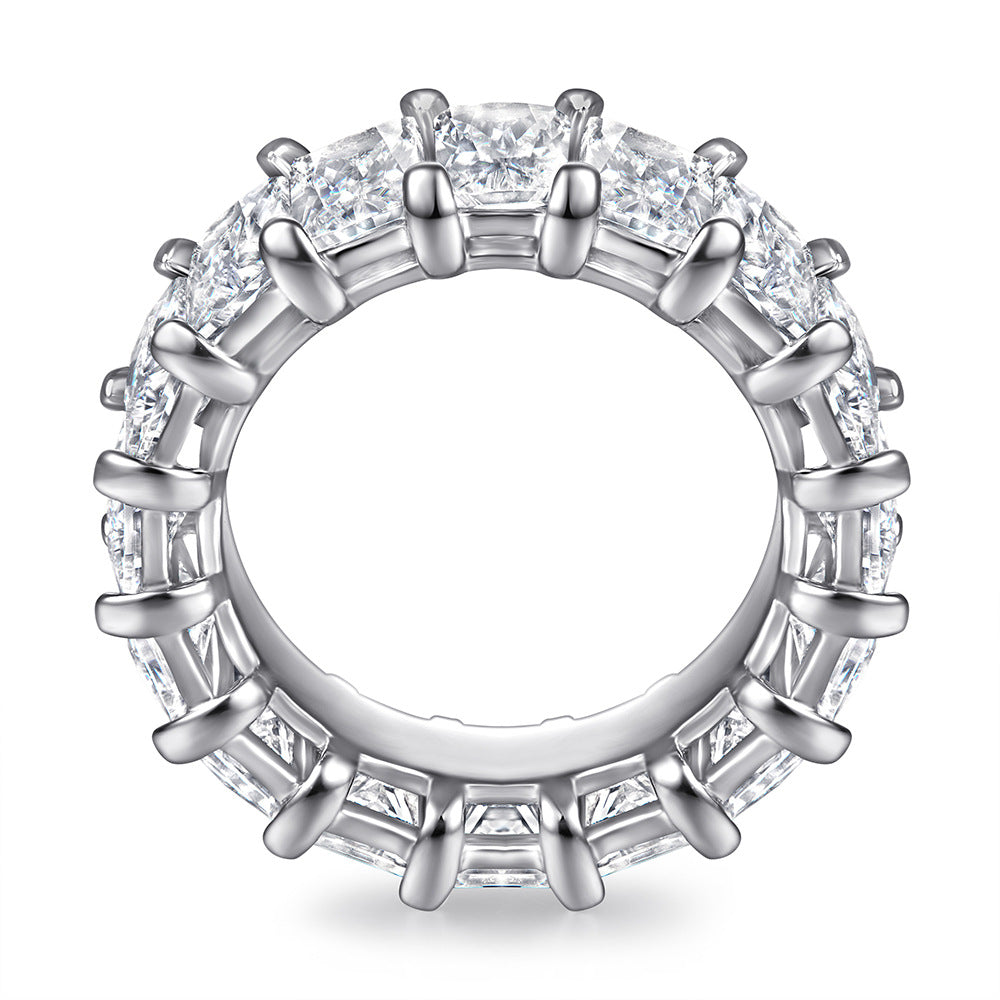 Damenring mit elegantem Zirkonia-Pavé und modernem Design Shop Nory
