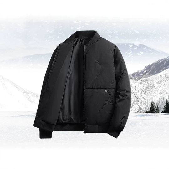 Herren Gepolsterte Thermo-Bomberjacke mit Stehkragen, Reißverschluss & isolierender Wattierung Shop Nory