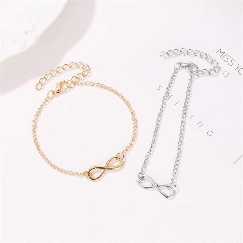 Damen Armband mit unendlichem Symbol und filigranem Kettendesign Shop Nory