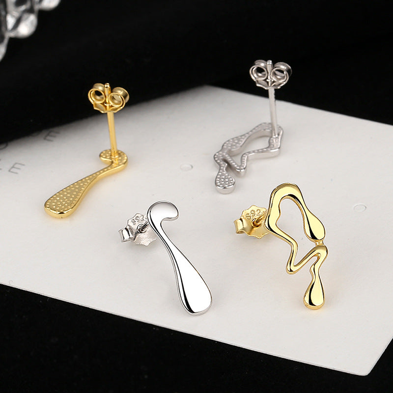 Damen Ohrstecker im modernen, skulpturalen Design Shop Nory