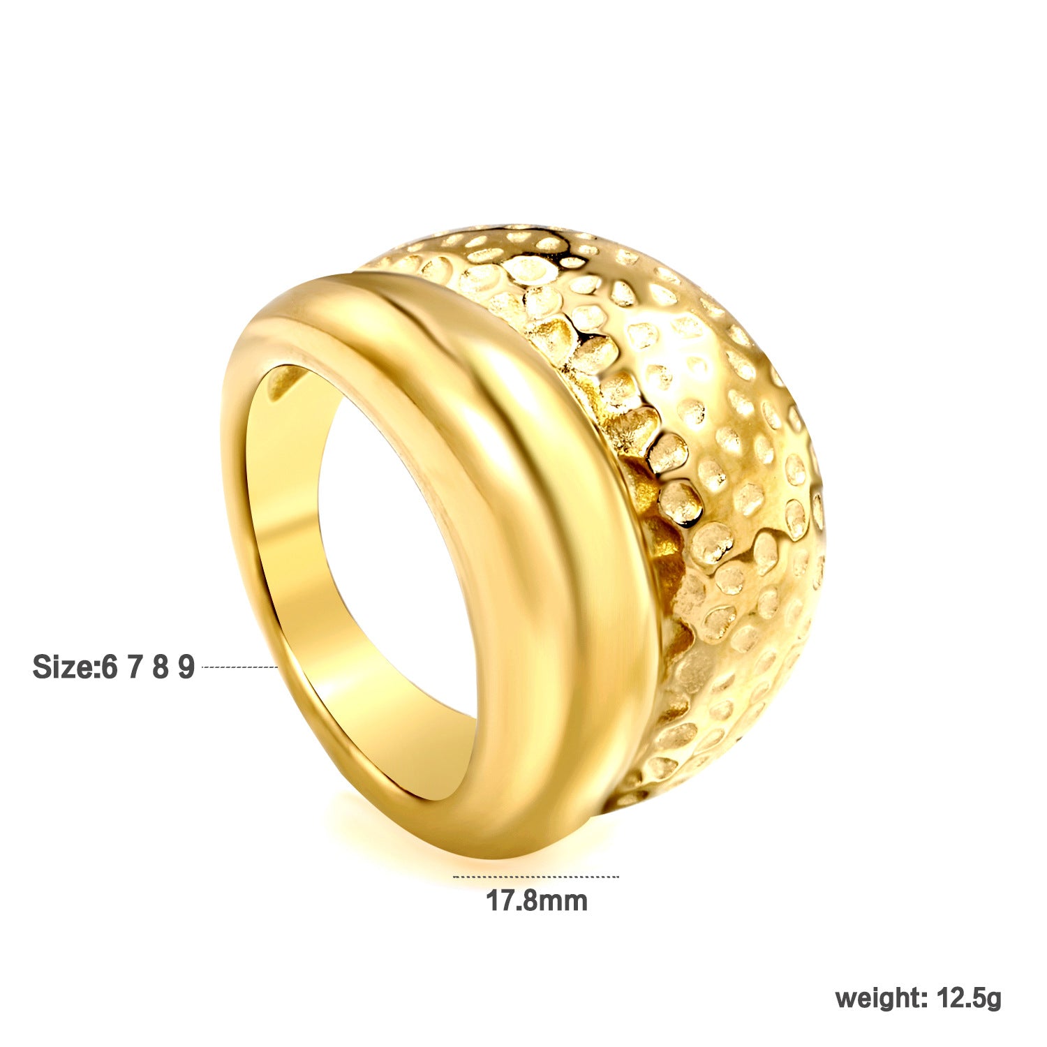Damen Ring mit modernem, geschwungenem Knoten-Design Shop Nory