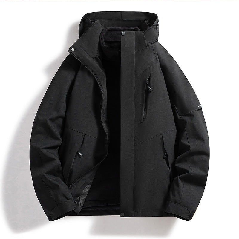 Damen Wasserdichte Outdoor-Jacke mit verstellbarer Kapuze Shop Nory