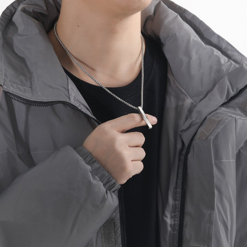 Herren elegante und moderne Halskette mit zeitgenössischem Anhänger Shop Nory