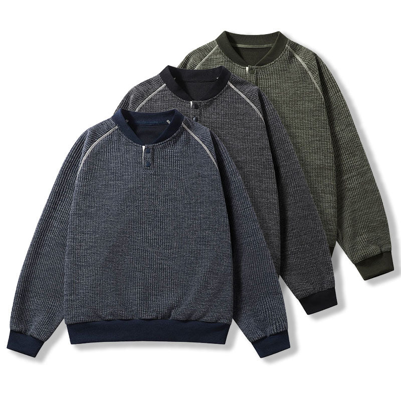 Herren Bequemer Sweater mit Stehkragen Shop Nory
