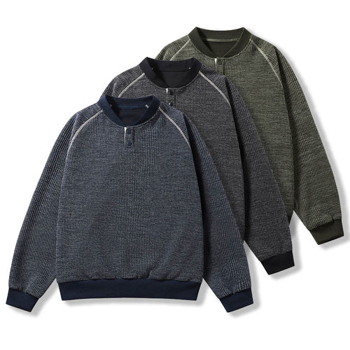 Herren Bequemer Sweater mit Stehkragen Shop Nory