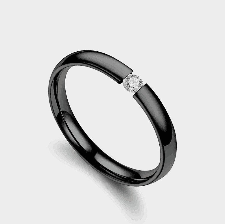 Damen Ring mit funkelndem Zirkonia und elegantem, geschwungenem Design Shop Nory