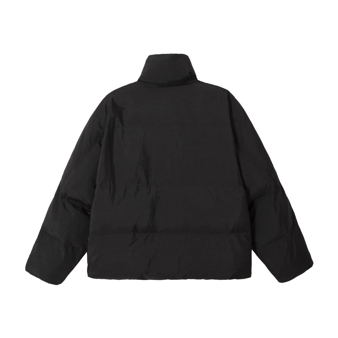 Unisex Boxy-Pufferblouson mit hohem Stehkragen und verdeckter Frontblende Shop Nory