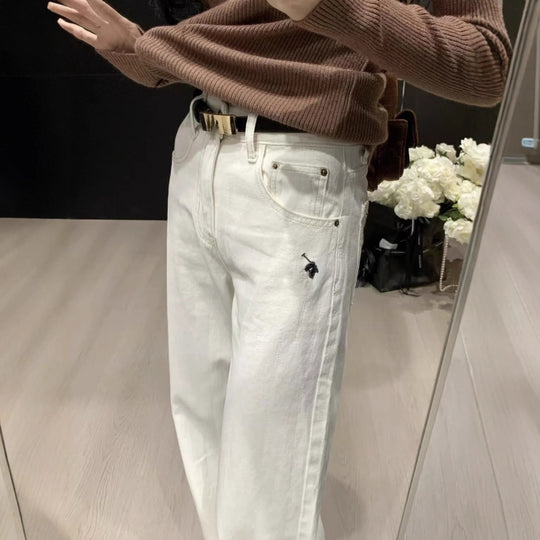 Damen Weite High-Waist Jeans Shop Nory