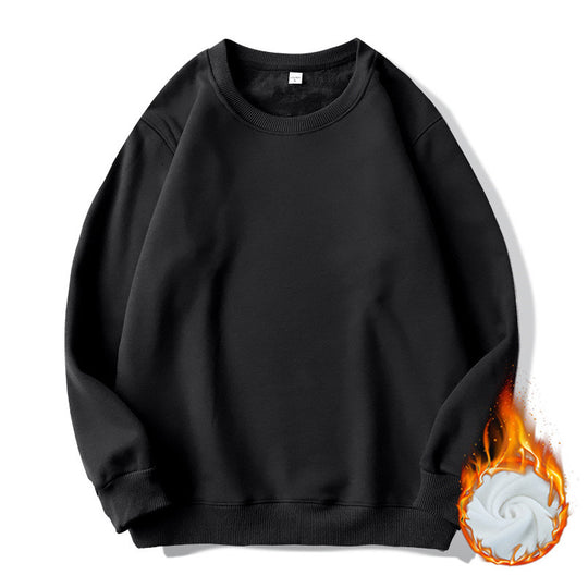 Herren Thermo-Fleece-Sweatshirt mit Rundhalsausschnitt und oversized Schnitt Shop Nory