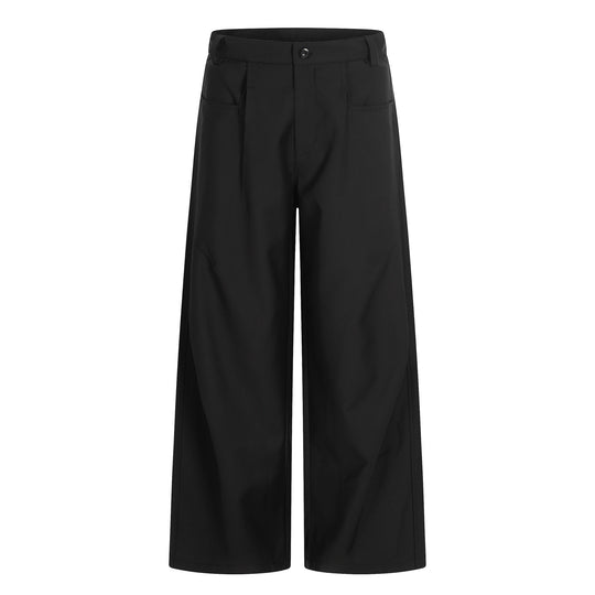 Damen Weite Culotte-Hose mit Bundfalten, hoher Taille und aufgesetzten Taschen Shop Nory