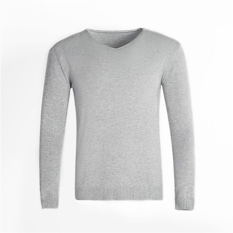 Herren klassischer V-Ausschnitt Pullover