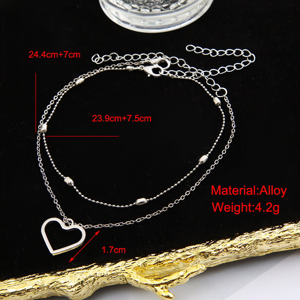 Damen Fußkettchen aus hochwertigem Metall mit elegantem Design Shop Nory