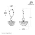Damen Ohrhänger mit kunstvollem Fächerdesign aus 925 Sterling Silber Shop Nory