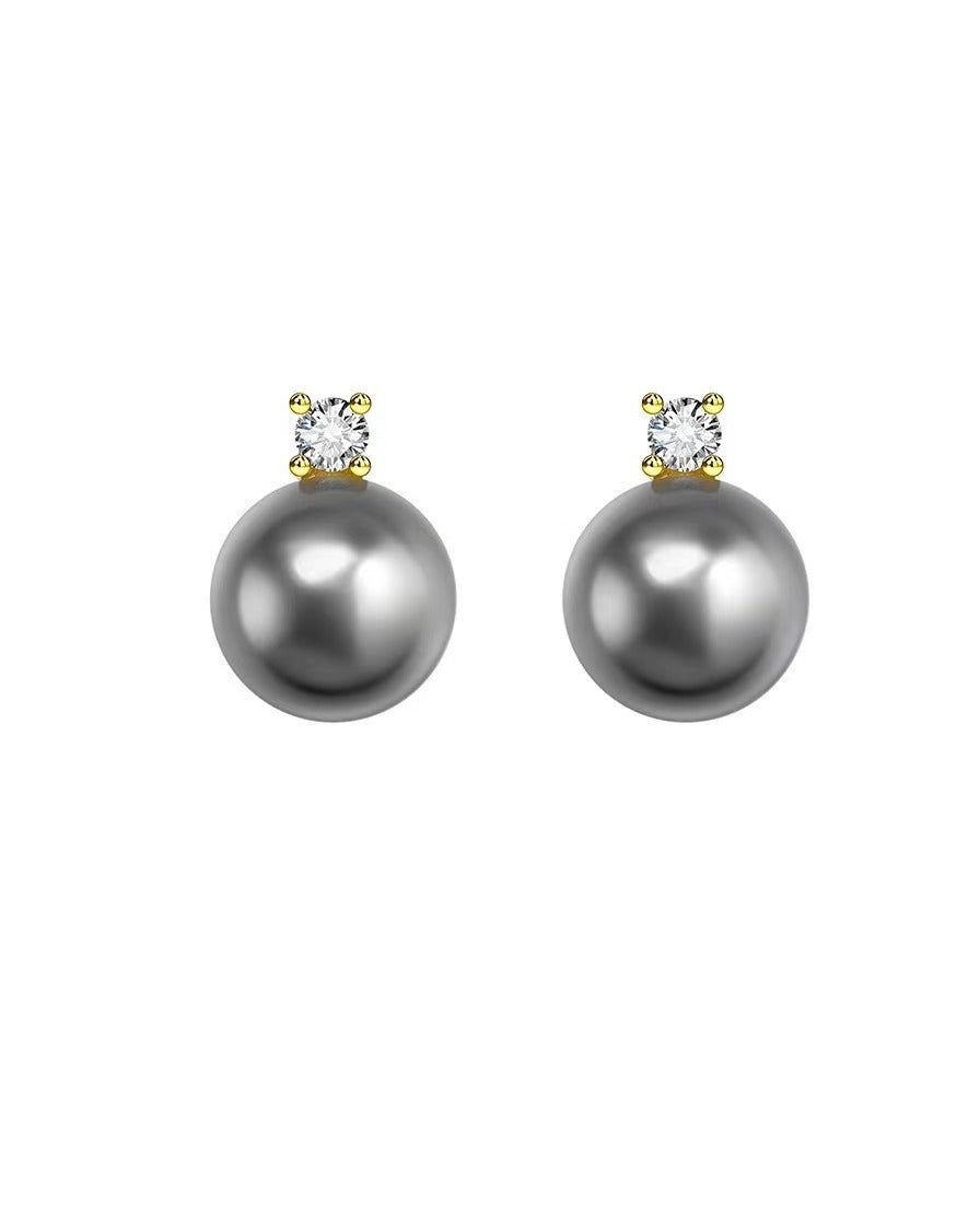 Damen Elegante Perlen Ohrstecker Shop Nory