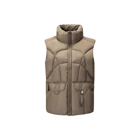Damen Modern-artige gesteppte Thermoweste mit ergonomischer Körpersteppung und hohem Stehkragen Shop Nory