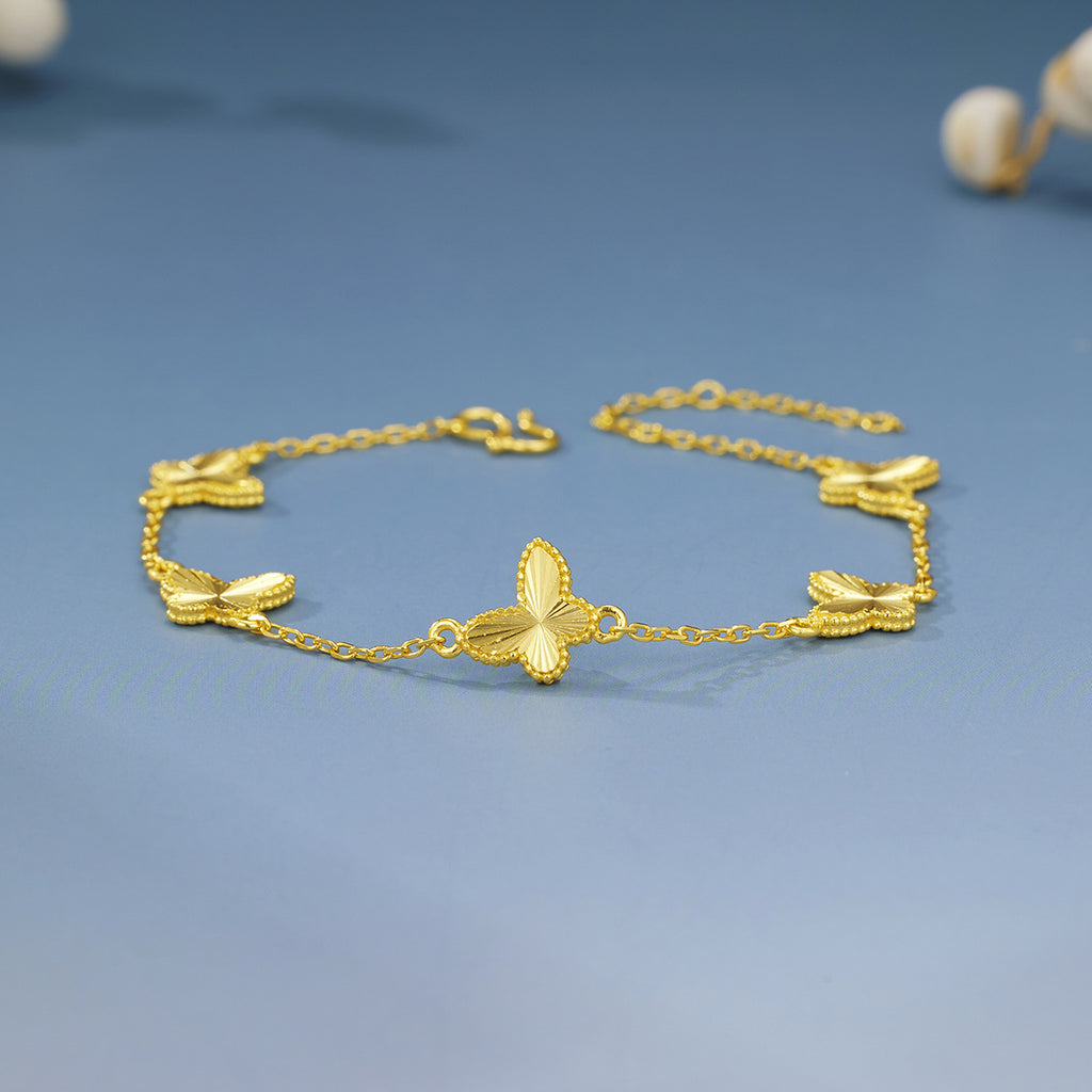 Damen Armband mit eleganten Schmetterlingsanhängern Shop Nory