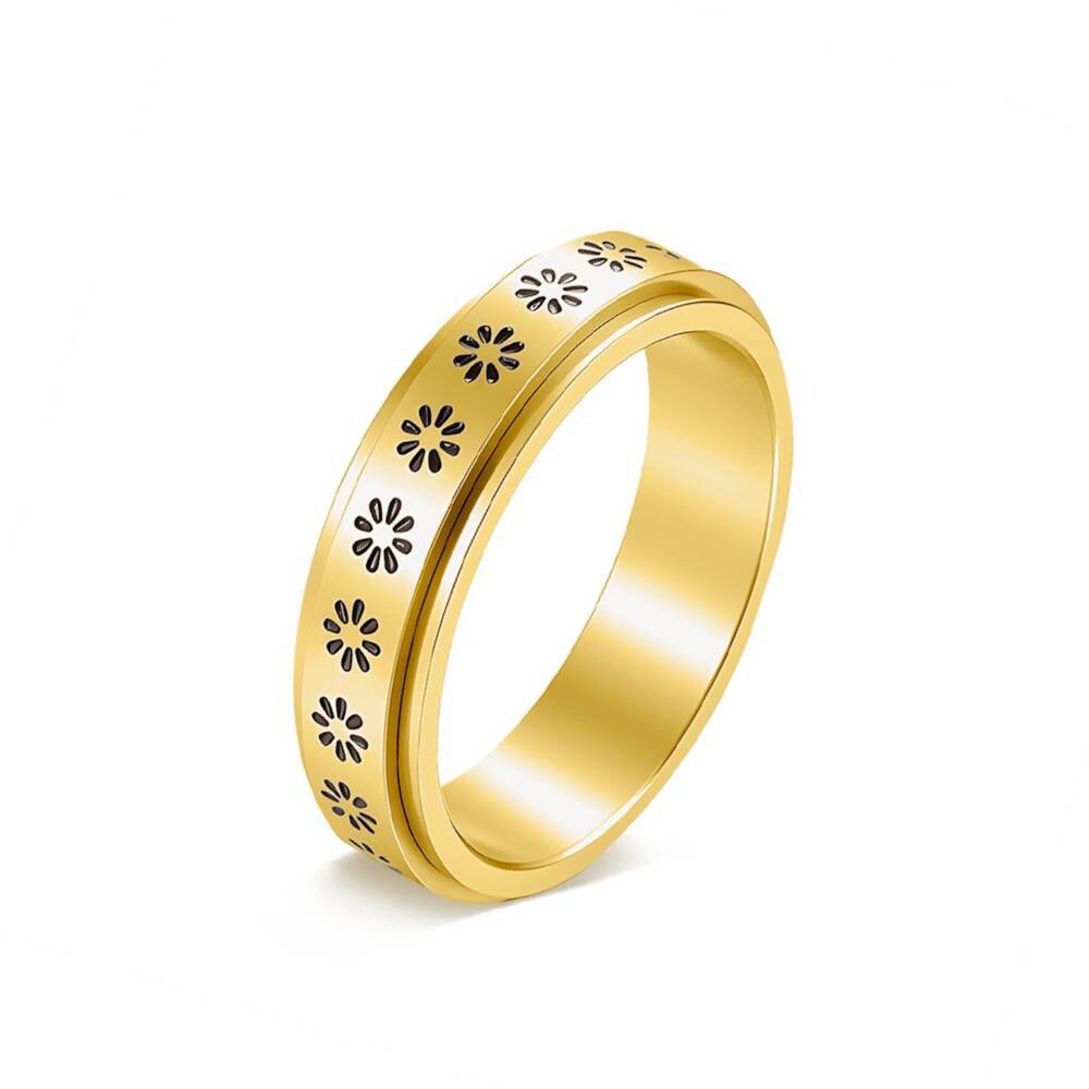 Damen Ring mit kunstvollen Blumenornamenten und hochwertiger Oberflächenverarbeitung Shop Nory