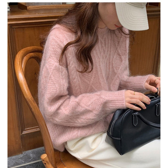 Damen strukturierte Leder‑Handtasche mit abnehmbarem Schulterriemen und gerundeter Korpusform Shop Nory