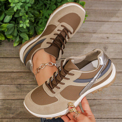 Damen Plateau-Sneaker mit robuster Profilsohle und gepolstertem Komfortfußbett Shop Nory