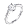 Damen eleganter Verlobungsring mit ovalem Design und funkelnden Zirkonia Shop Nory