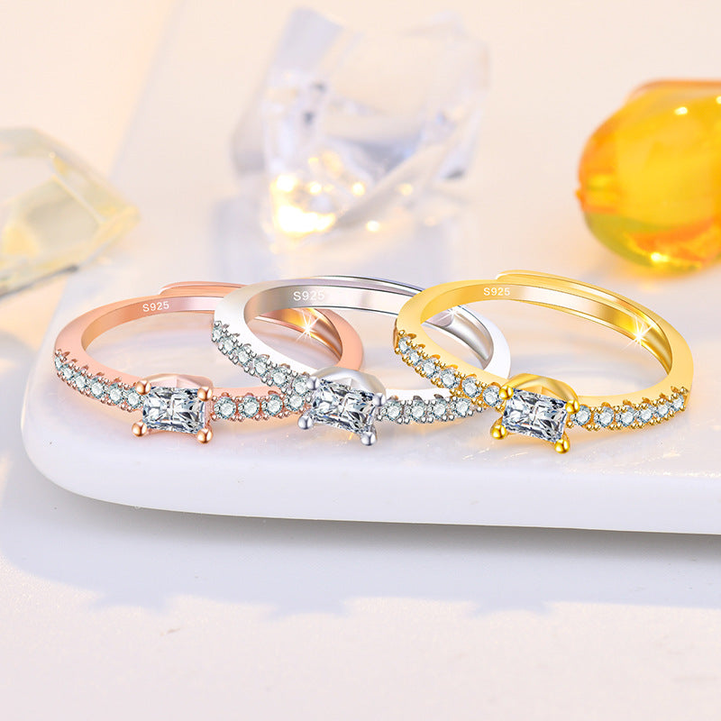 Damenring mit funkelndem Zirkonia-Besatz und elegantem Design Shop Nory