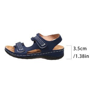 Damen Komfortable Sandalen mit verstellbaren Klettverschlüssen