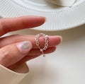 Damen offenes Armband aus filigranem Edelstahl Shop Nory