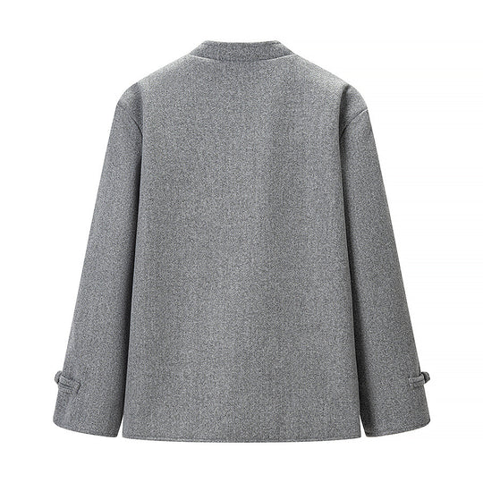 Damen Kurzer Wollmantel mit Knebelverschlüssen und Oversized-Schnitt Shop Nory