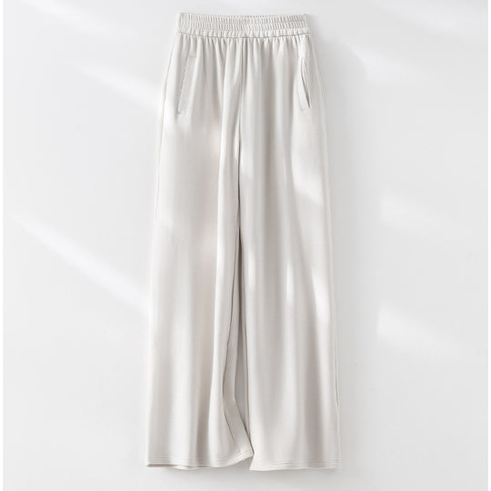 Damen weite Lounge-Hose mit elastischem Bund und Eingrifftaschen Shop Nory