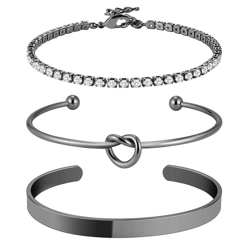 Damen modisches Armband-Set mit funkelnden Kristallen und elegantem Design Shop Nory