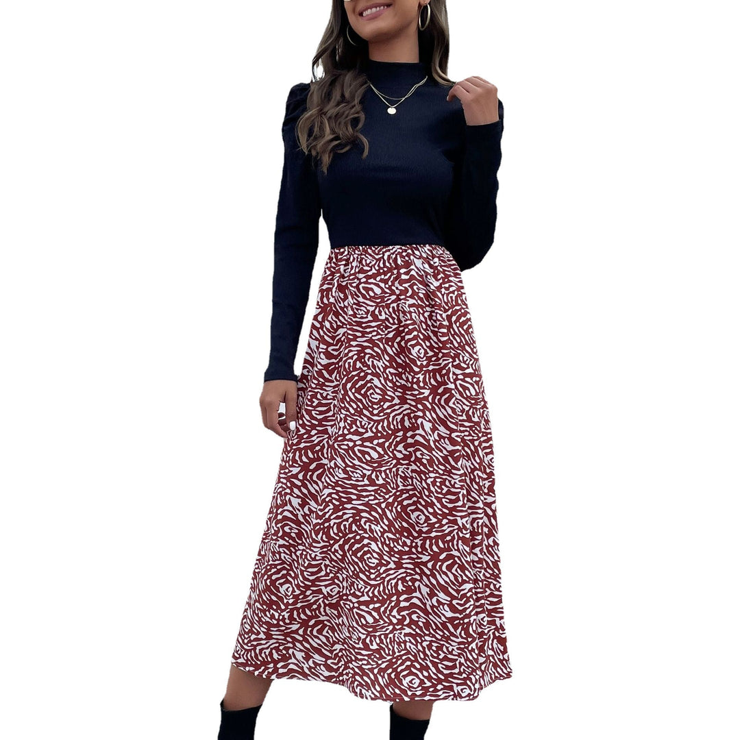 Damen Feinstrick-Longsleeve mit Stehkragen und Puffärmeln Shop Nory