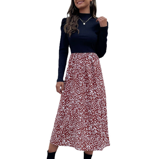 Damen Feinstrick-Longsleeve mit Stehkragen und Puffärmeln Shop Nory