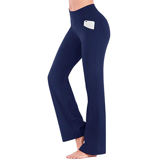 Damen Yoga-Hose mit hohem Bund und flared Schnitt