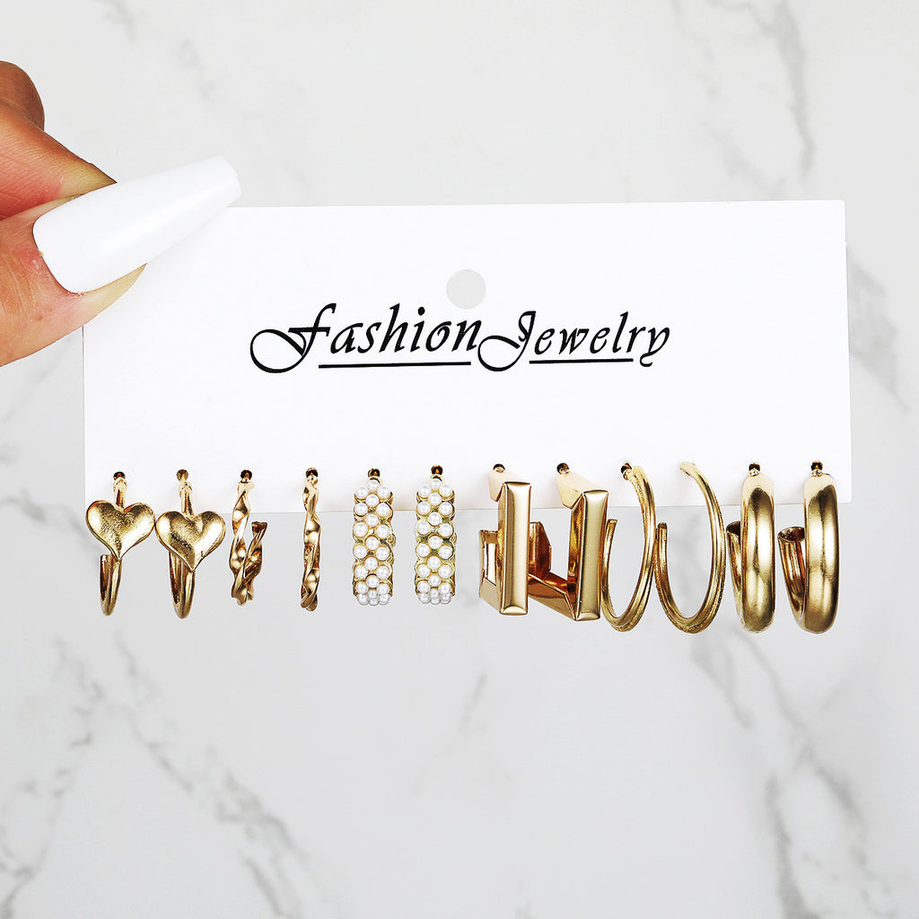 Damen Ohrstecker Set mit vielfältigen, kreativen Designs Shop Nory