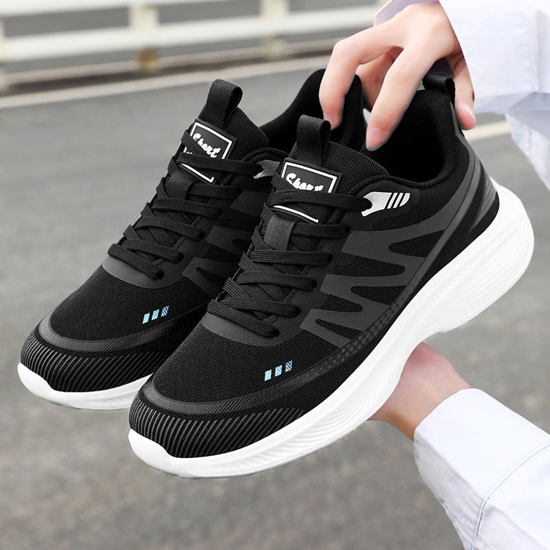 Herren nan leichte atmungsaktive Laufsneaker mit nahtlosem Strickobermaterial, gepolstertem Fersenkragen und reaktiver EVA-Dämpfung Shop Nory
