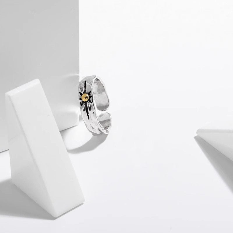 Damen stilvoller Ring mit Stern-Design Shop Nory