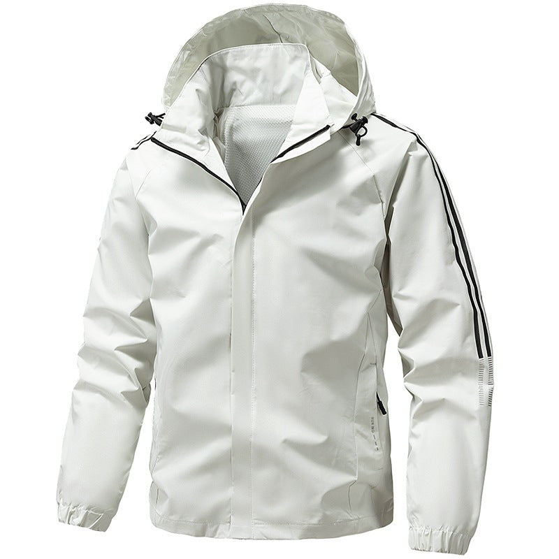 Herren Leichte Funktionsjacke mit verstellbarer Kapuze Shop Nory