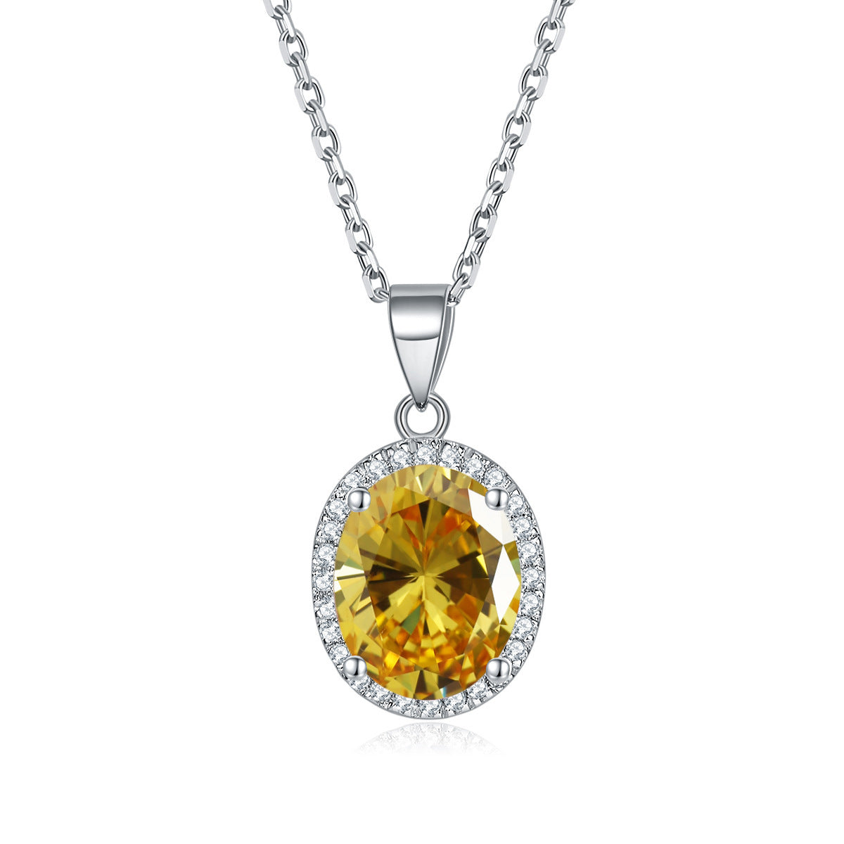 Damen eleganter Anhänger mit blauem Kristall Shop Nory