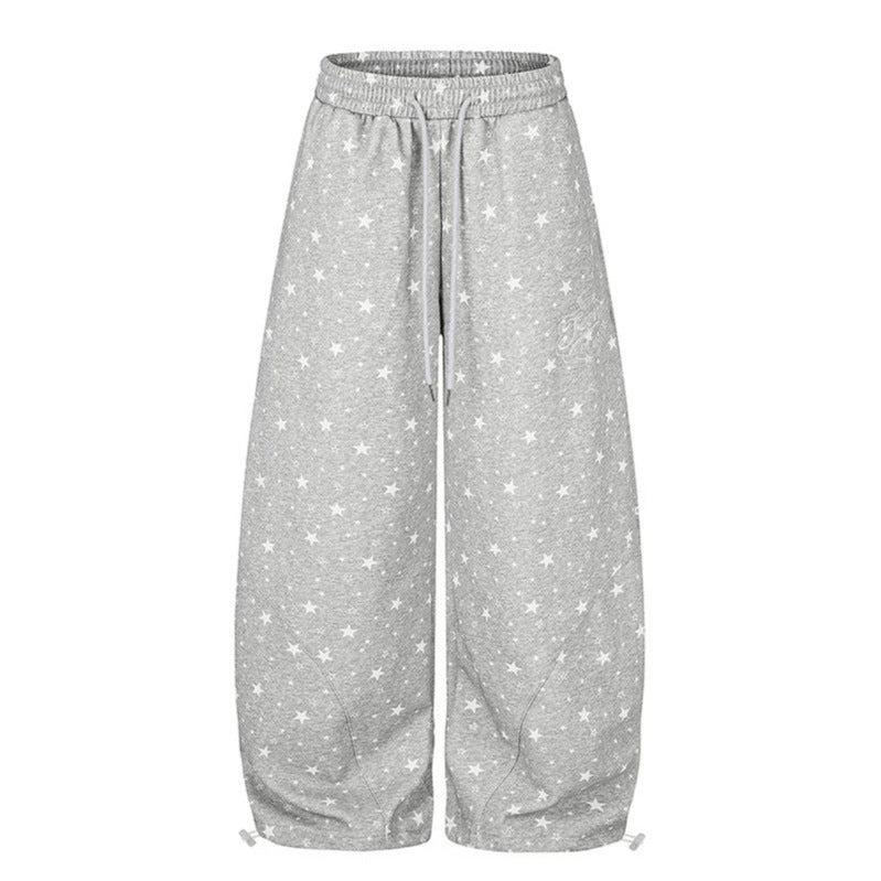 Damen Weite Palazzo-Loungehose mit Komfortbund, Tunnelzug und verstellbarem Saum Shop Nory